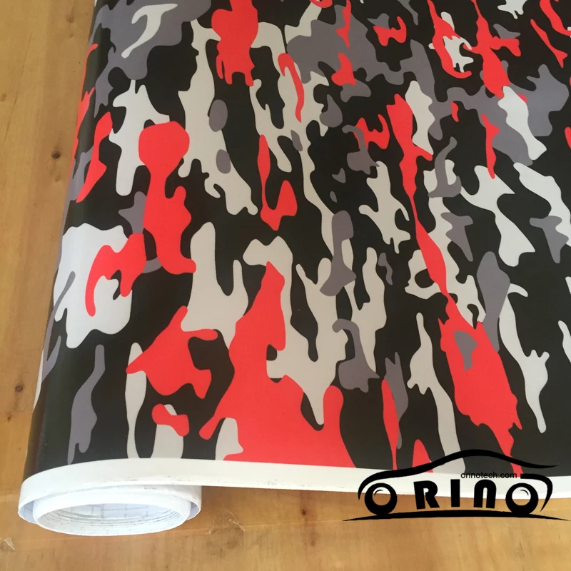 Black Red Camo Vinyl Wrap-2