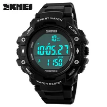 Casual Waterproof Wristwatch Big dial Fashion Sport watch SKMEI 3D Pedometer Sport Outdoor