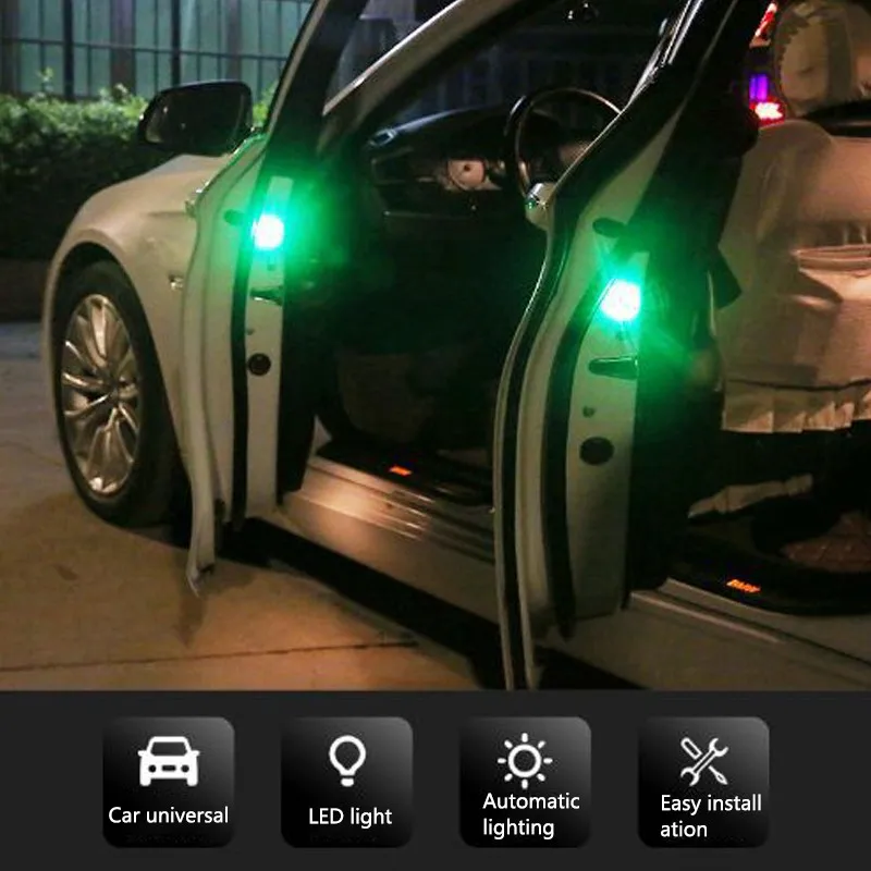 2pcs Magnetic Wireless LED Car Door Opening Warning Lights Waterproof Strobe Flashing Anti Rear-end Collision led Safety Lamps 2pcs Magnetic Wireless LED Car Door Opening Warning Lights Waterproof Strobe Flashing Anti Rear-end Collision led Safety Lamps