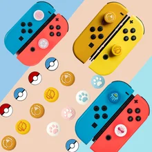 Силиконовые аналоговые ручки для большого пальца колпачки s для nintendo Switch NS JoyCon контроллер палочки для кожи Joy Con Cat Splatnoon ThumbStick cap для nintendo Switch Lite консоль Joy Con джойстик силиконовые ручки