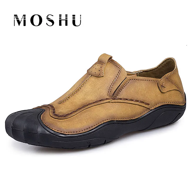 

Casual Shoes Men Loafers Genuine Leather Shoes Comfortable Moccasins High Quality Flats Men Summer Slip On Flat Footwear Male