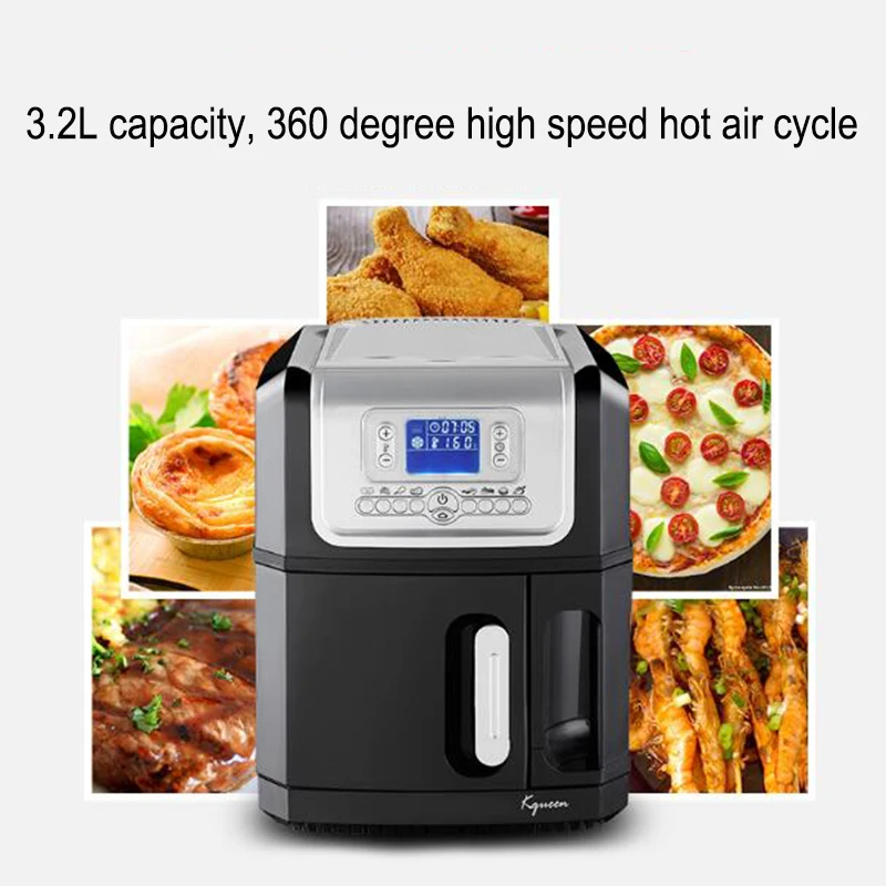 3.2L Air Fryer The Third Generation Frying Machine Intelligent Large Capacity without Oil Electric Deep Fryers XK301