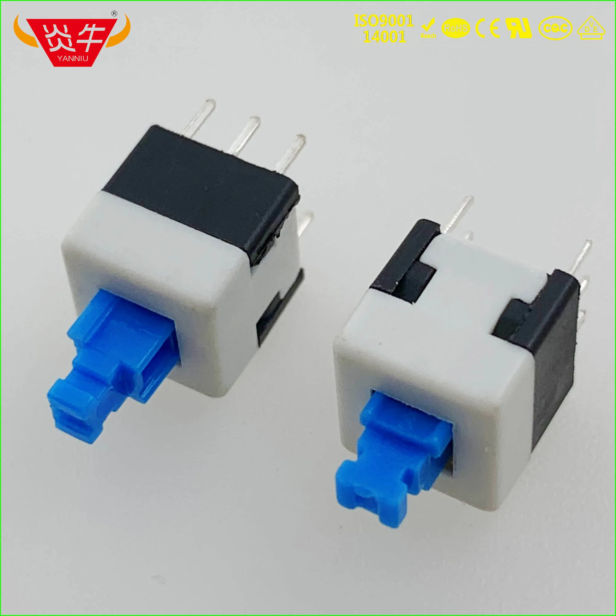 

6PIN TACTILE PUSH BUTTON SWITCH SELF LOCK 8*8mm SQUARE MICRO SWITCH
