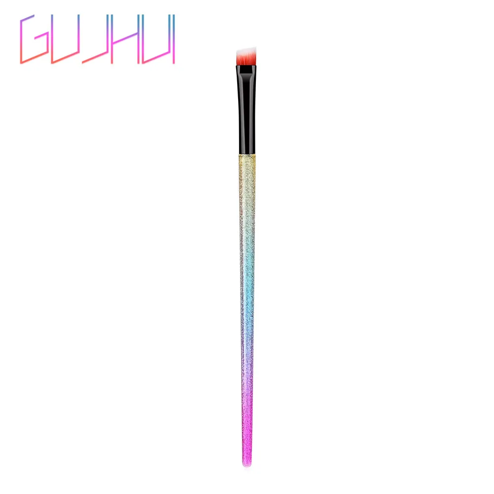 

GUJHUI 1pc Makeup Brushes Pro Eyeliner Eyebrow Brush Portable Eye Powder Cosmetic Tool pincel maquiagem Make up Brush
