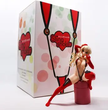 

16cm Sexy Anime Cafe Little Wish Karen Keys Sling Shokko Girl Figure Native Masahiro Condole Belt Niang Collection Model Toy