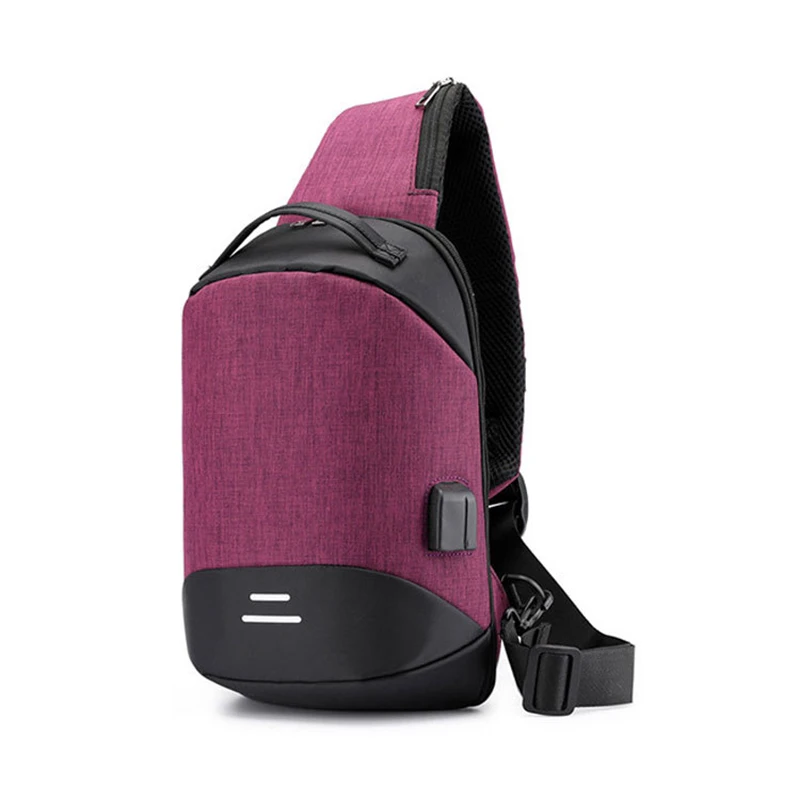 Нагрудная сумка, мужская сумка через плечо, USB Противоугонная Пряжка, дизайн, высокая емкость, костюм для колодки, водоотталкивающая сумка на плечо,, сумка на плечо