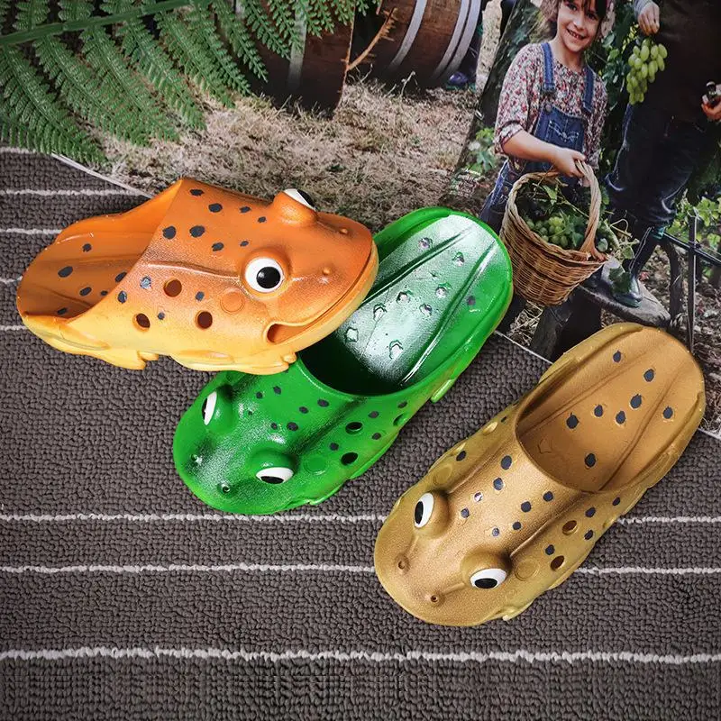 

2019kids Lovely Cartoon Slippers For Boys Girls Beach Flip Flops Summer Fashion Children Indoor Home Baby Flat Sandals Non-slip
