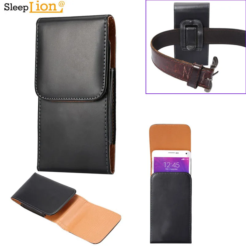 

4.0-5.7'' Leather Pouch Belt Clip Case Holster For iPhone XS Max XR XS X 8 7 6 Plus Phone Bag Vertical Black PU Leather Case