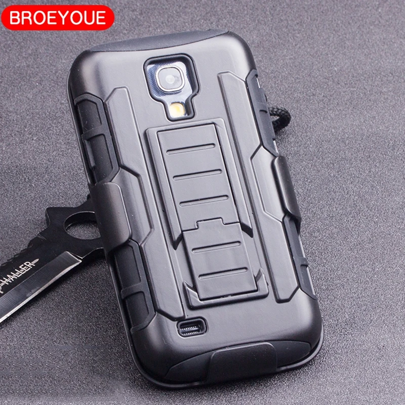 

For Samsung Galaxy S4 Mini i9190 Future Armor Impact Hard Case Cover Kickstand Black + Free Screen Protector&Touch Style