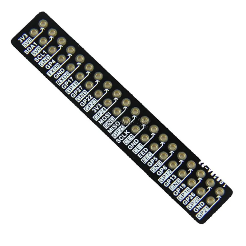 

Distinguishable GPIO Pin Reference Board for Raspberry Pi 2 Model B / B+ Black