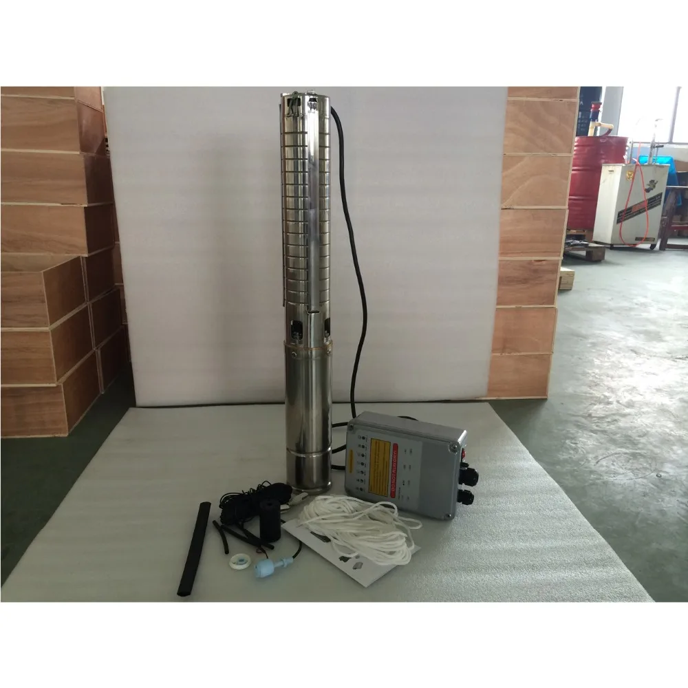

4 Inch Max.Flow 15000L/H Stainless Steel Deep Well Pump Solar Pump Free Shipping 3 Years Warranty 4SPSC15/70-D72/1300