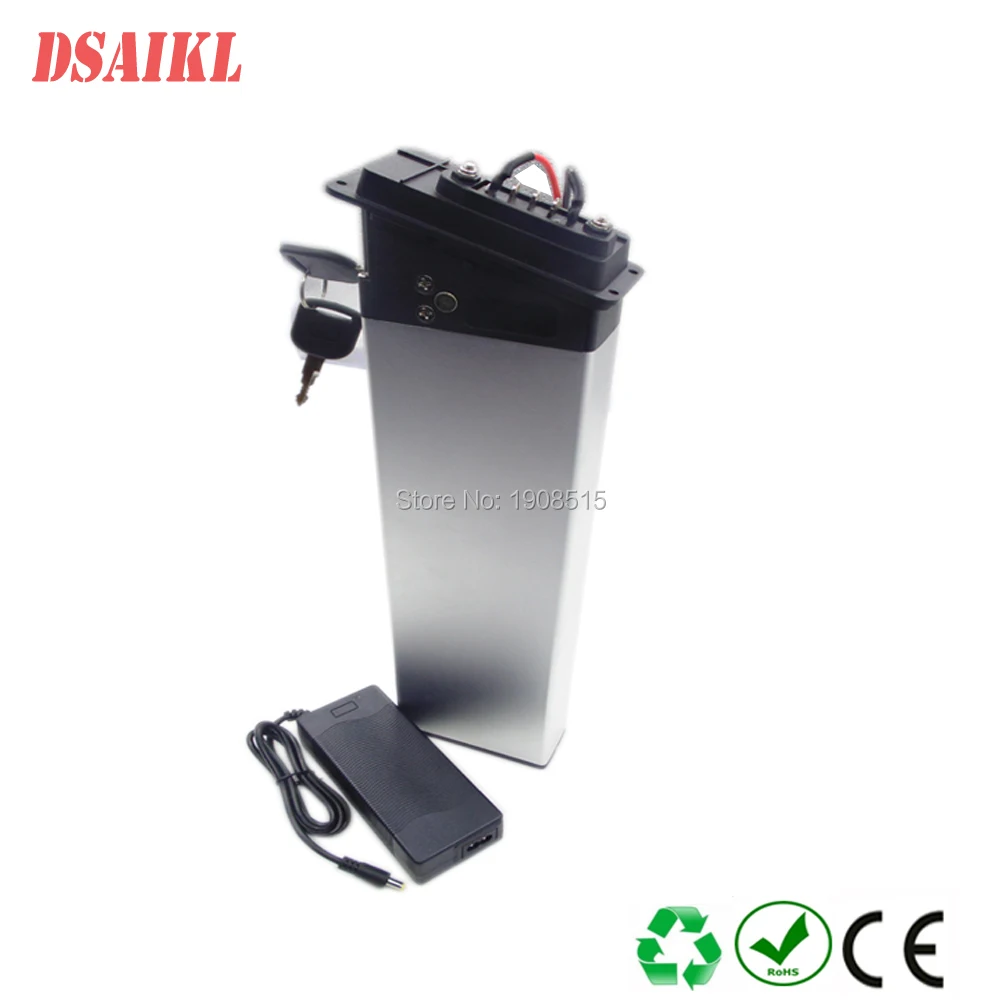 Clearance 200W 350W 500W 750W ebike 48V 10.4Ah 11.6Ah 12Ah 13Ah 14Ah hidden folding ebike battery with 54.6V 2A charger 4