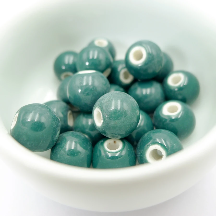 

unique Ceramic beads sell by bags Promotion porcelain bead for jewelry making 10mm 20pieces/lot beads #A301B