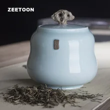 Китайская керамическая банка конфеты кофейник емкость для чая банки кухонные принадлежности монета благовония порошок герметичный хранения бутылочка для заправки горшок