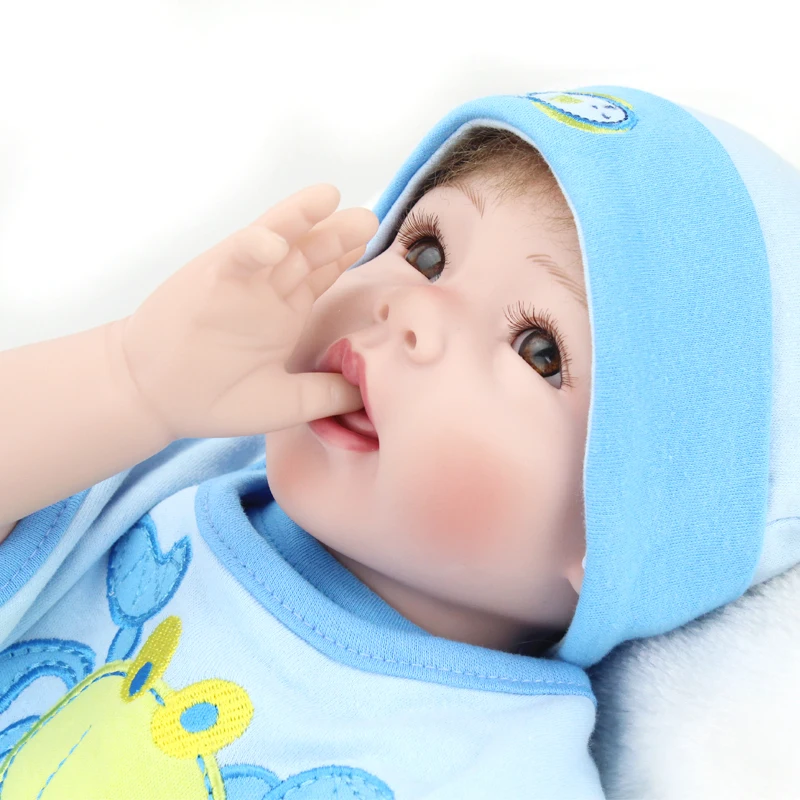 

New Design Silicone Reborn Baby Dolls For Sale Soft Cotton Cloth Body Boneca Reborn Realista Fashion Doll For Girls Gift Toys
