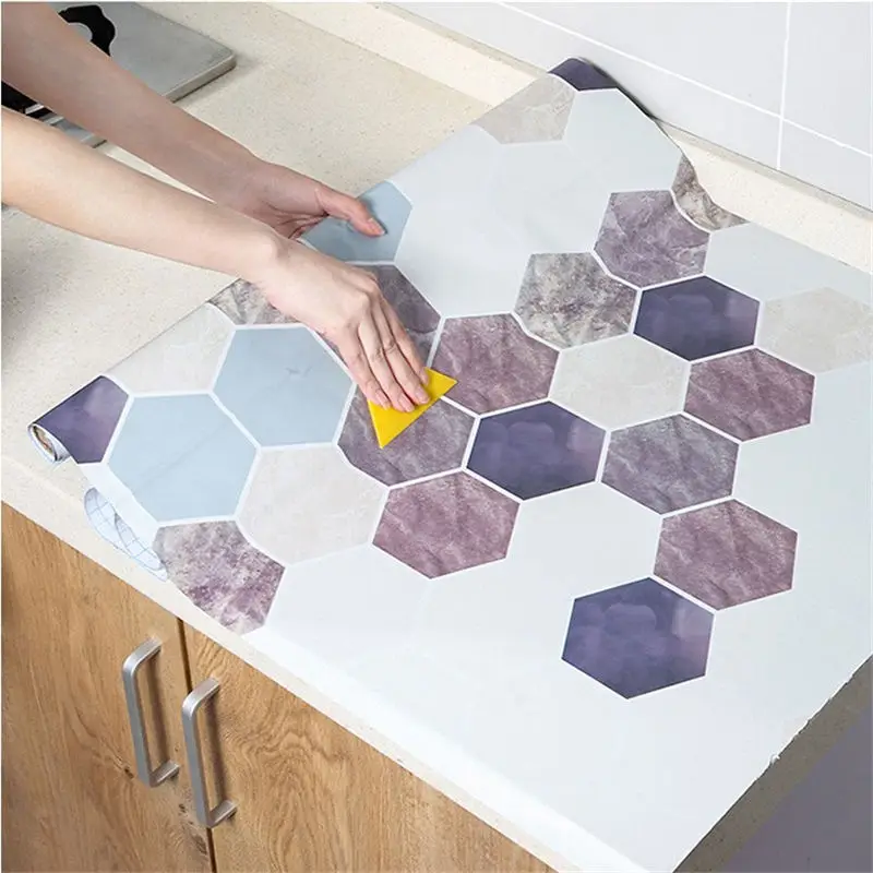 

85/300cm Kitchen Anti-Oil Wall Stickers Stove Countertop Self-adhesive Paper Waterproof Bathroom Tile Posters Prints 60cm Wide