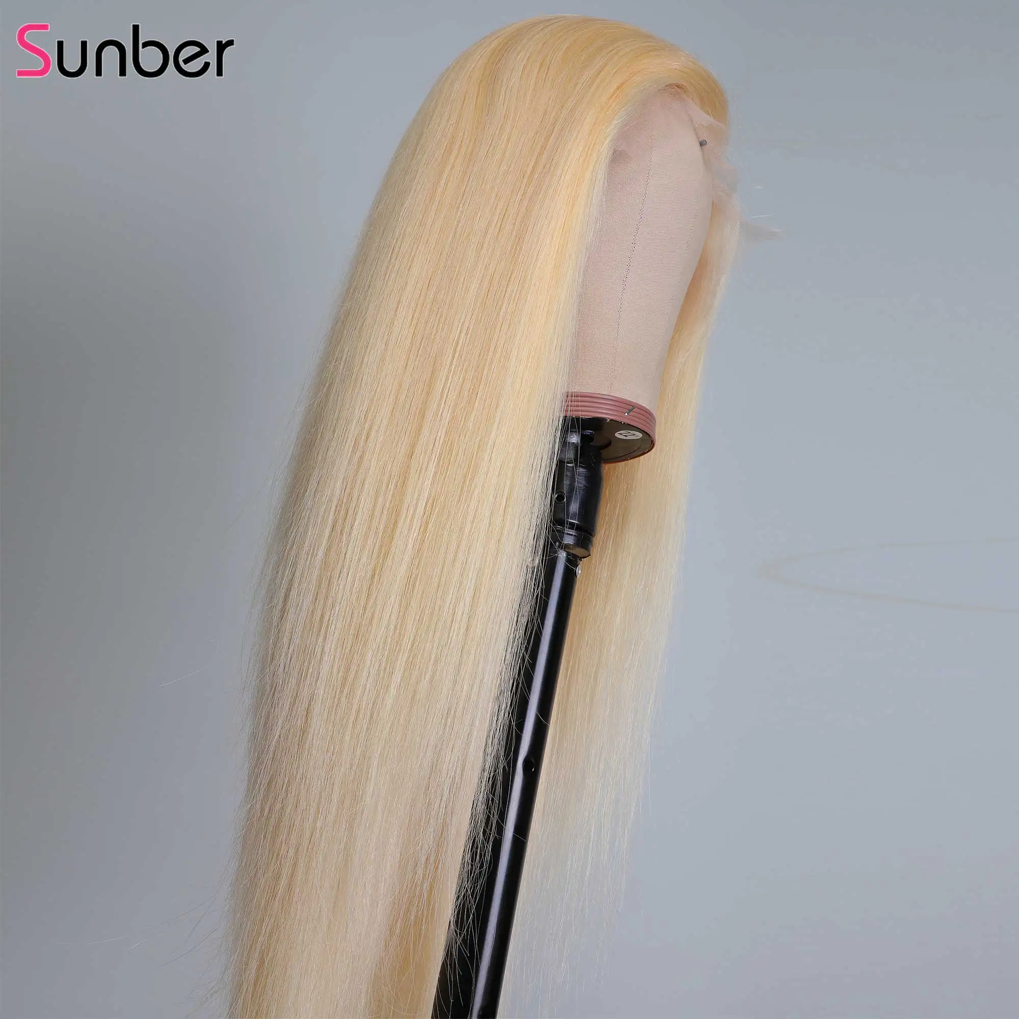 Sunber Hair Blonde Straight Lace Front Human Hair Wig 13x4/6 150% density Remy 613 Braizilian Lace Front Pre Plucked Wigs Hairs