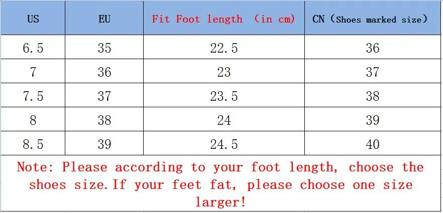 women size