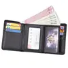 GENODERN Genuine Leather Men Wallets Fashion Short Luxury Male Purse High Quality Trifold Male Wallets with Hasp 4