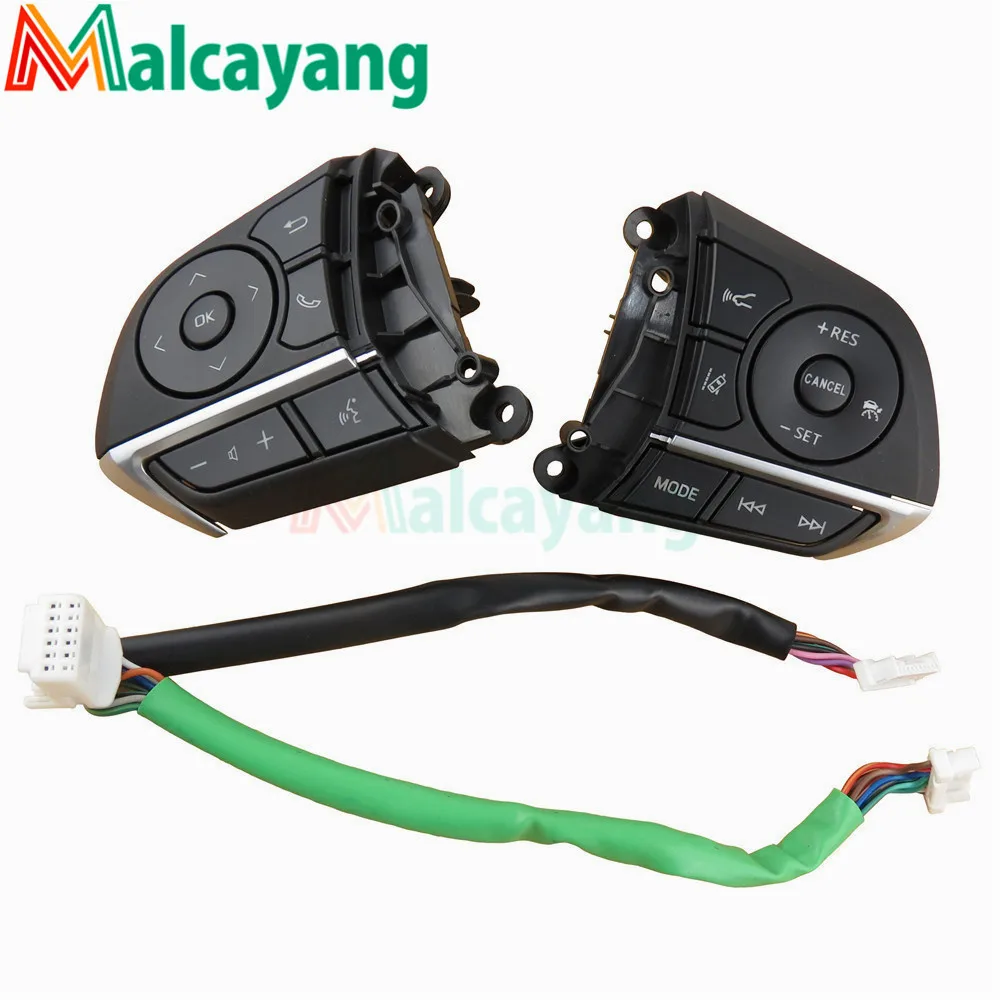 

Multimedia For Toyota Camry Hybrid XLE 2018 TRD Sport 2019 Steering Wheel Cruise Control Buttons Remote Control Volume Button