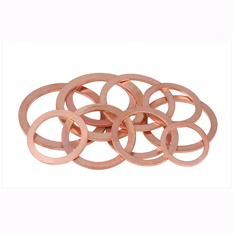 

M12 M13 M14 M16 M17 M18 M20 Brass Copper Sealing Washer For Boat Crush Washer Flat Seal Gasket Ring Sump Plug