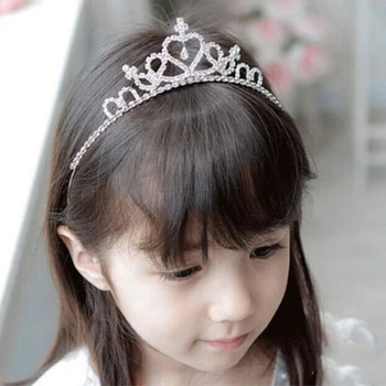 

1pcs Baby Hairband Crystal Tiara Hairband Kid Girl Bridal Princess Prom Crown Party Accessiories Princess Prom Crown Headband