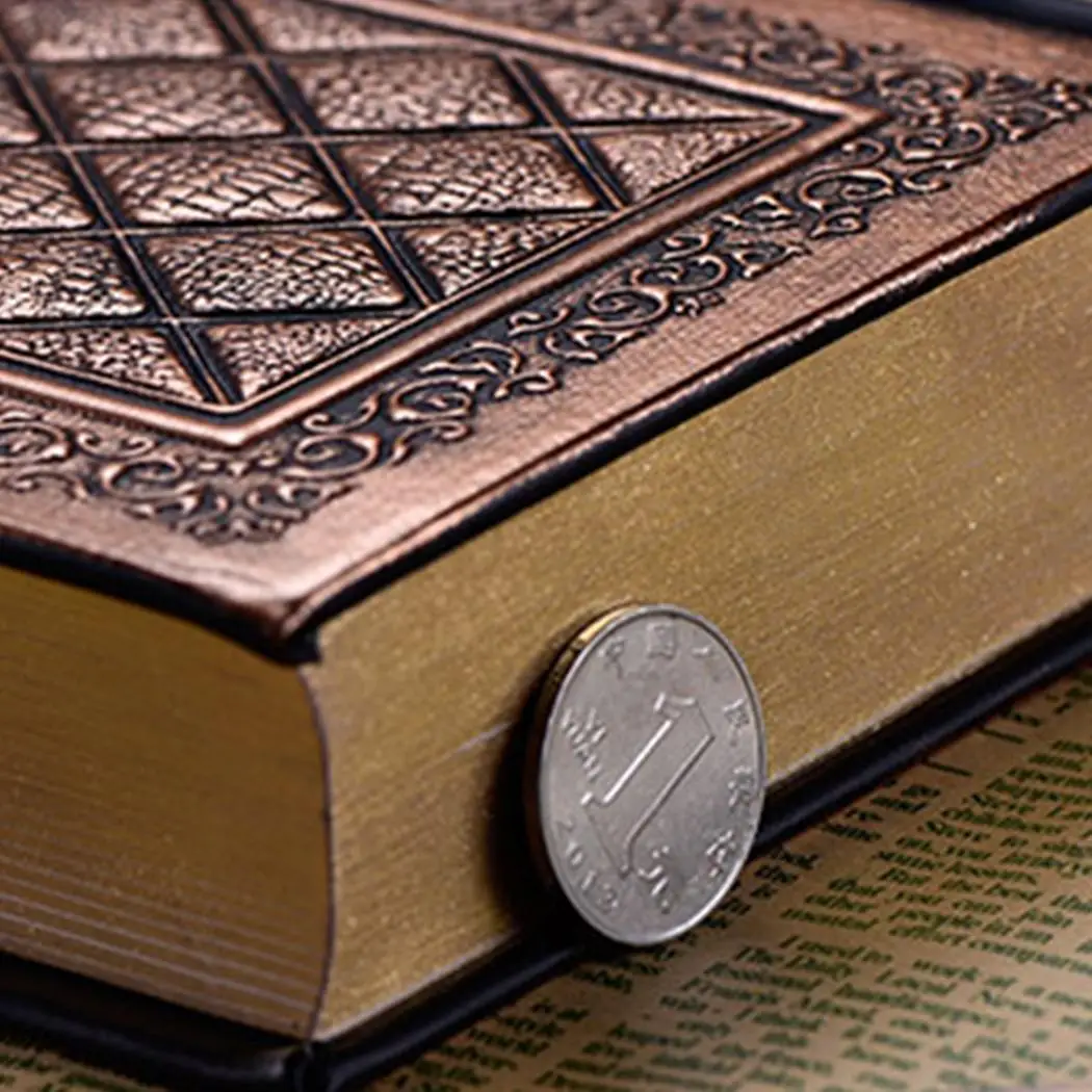 Faux Leather Hardcover Retro Blank Inside Page Relief Travel Journal Home, Travel, Birthday, etc Notebook