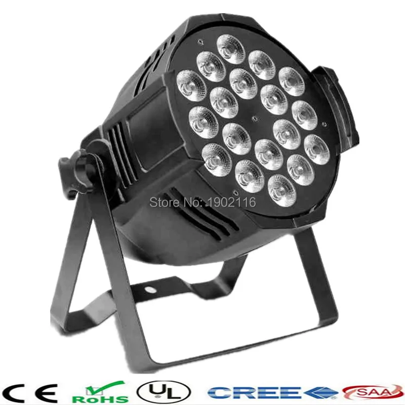 

DJ light Factory directly sale 18x15W Led Par Light RGBWA 5in1 LED Par LED Luxury DMX 6/8 Channels Led Flat Par Lights