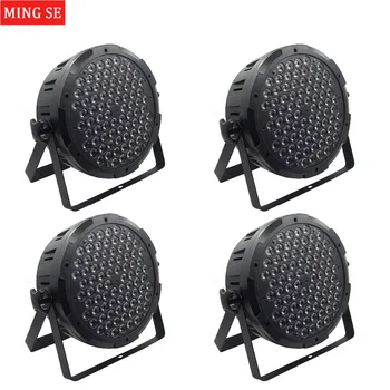 

4pcs/lots 80x3W RGBW Color led Par lights flat par led dmx512 wedding party disco lights professional stage dj equipment