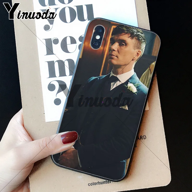 Yinuoda Peaky blinds TPU Мягкий силиконовый черный чехол для телефона для Apple iPhone 8 7 6 6S Plus X XS MAX 5 5S SE XR Чехол для мобильного телефона - Цвет: A15