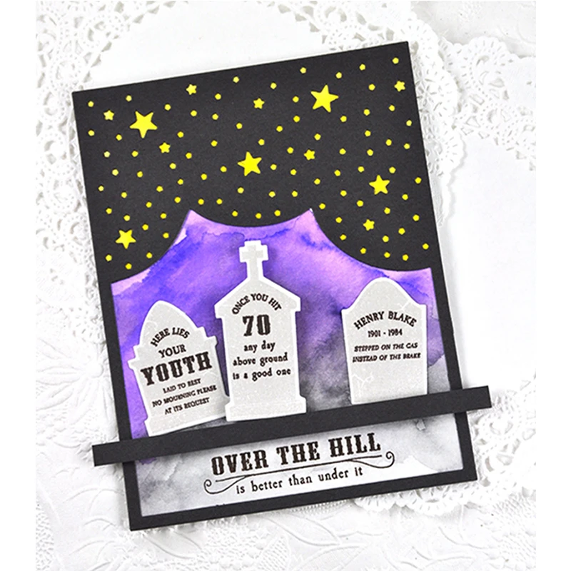 Night Sky Diy Metal Cutting Die Scrapbooking Template Embossing