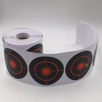 

250Pcs/Roll Target Shooting Stickers Splatter Archery 7.5cm Indoors/outdoor