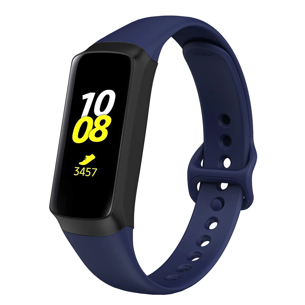 Силиконовый ремешок для Samsung Galaxy Fit SM R370 сменный смарт часов браслет с защитой от