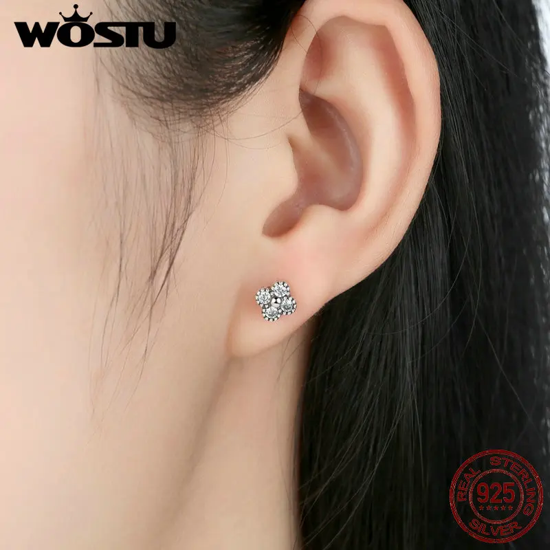 CS-DB Silver Delicacy Oriental Blossom Flower Pink CZ Stud Charm Earrings CS-DB Silver Delicacy Oriental Blossom Flower Pink CZ Stud Charm Earrings