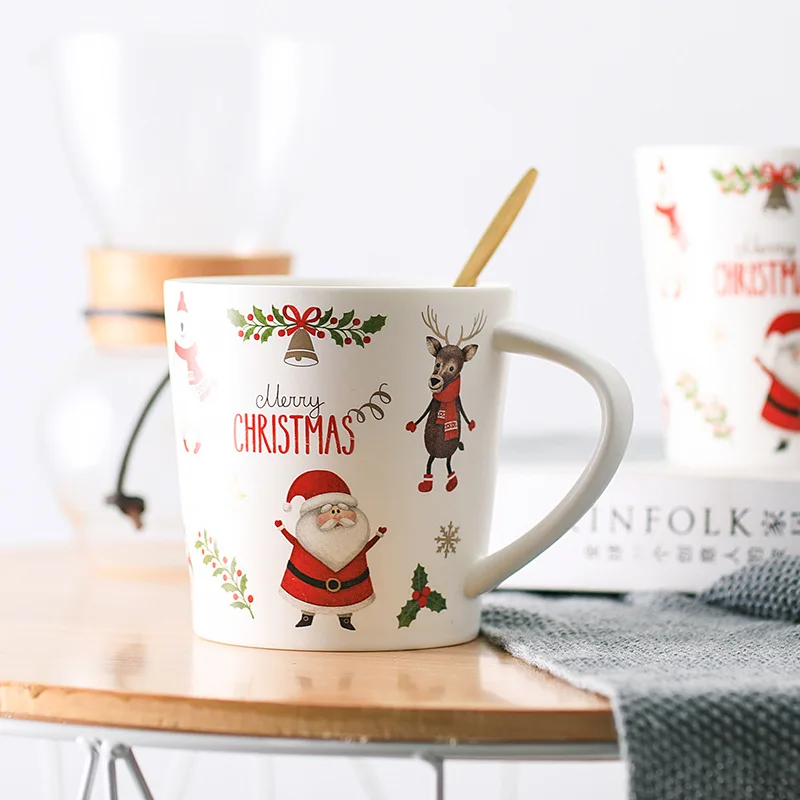 550 мл американский Рождественский снеговик кофейная кружка ручной работы с узорами матовая керамическая чашка для молока воды кофейные чайные чашки креативные подарки