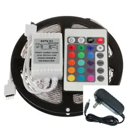 20 наборов RGB 100 м SMD3528 гибкие светодиодные ленты Водонепроницаемый/non 300 Светодиодные ленты Комплект 12 В + 24 клавиши дистанционное управление