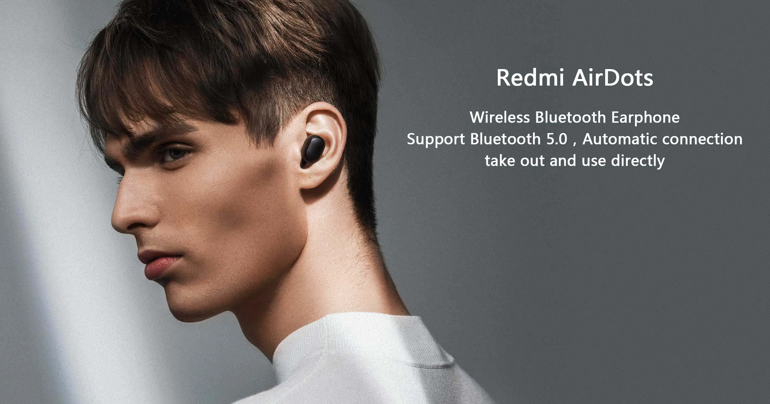 Xiaomi Redmi Airdots Наушники, AI Control Bluetooth Стерео Бас Беспроводная Шумоподавление Гарнитура Микрофон Громкой Связи На