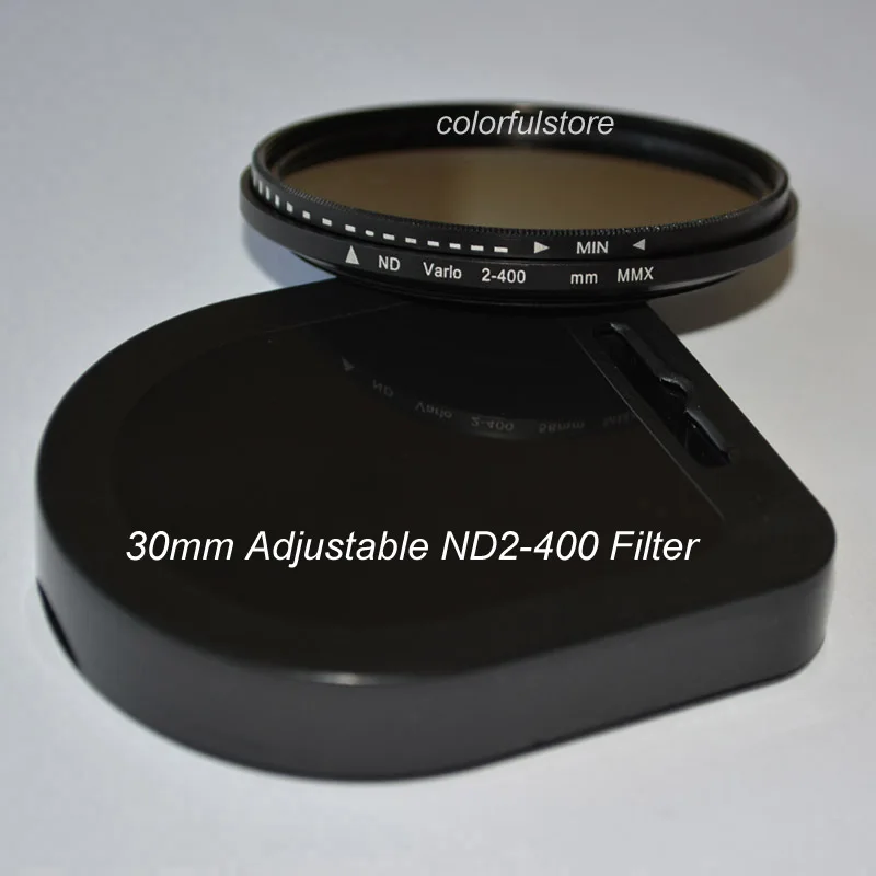 30mm Fader ND Filter Neutral Density Adjustable ND2 to ND400 ND 2 400