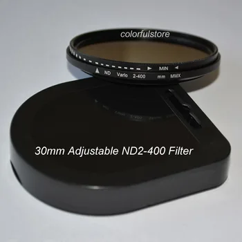 

30mm Fader ND Filter Neutral Density Adjustable ND2 to ND400 ND 2 - 400 Lens Filters For Canon Nikon Sony Pentax Olympus Lenses