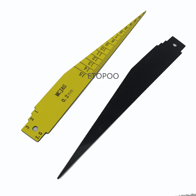 

1pcs 3-15mm plastic Toper Weld Gage Auto parts MCJAS plastic Taper Gauge gap gauge feeler gauge tools