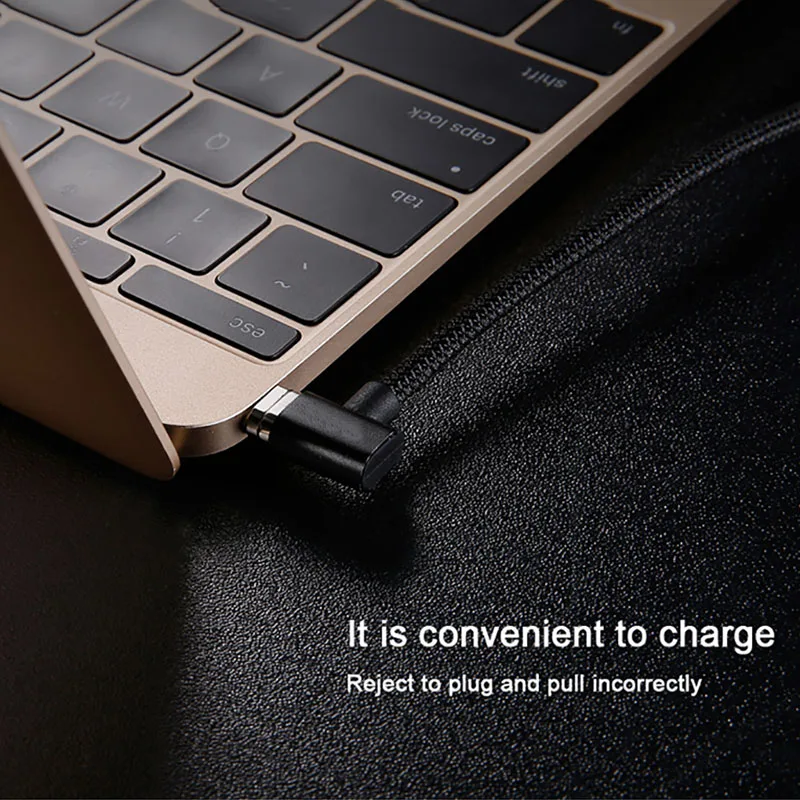 86 W магнитное Тип usb C кабель для Macbook Тип C USB-C локоть кабель для зарядного устройства для samsung S8 S9 PD 3,0 Quick Charge кабель с разъемом usb-c