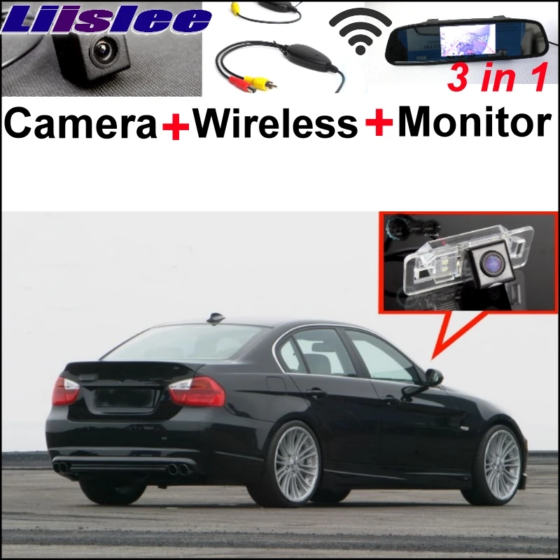 

Liislee Special WiFi Rear View Camera + Wireless Receiver + Mirror Monitor Easy DIY Parking Back up System For BMW 3 E46 E90 E91