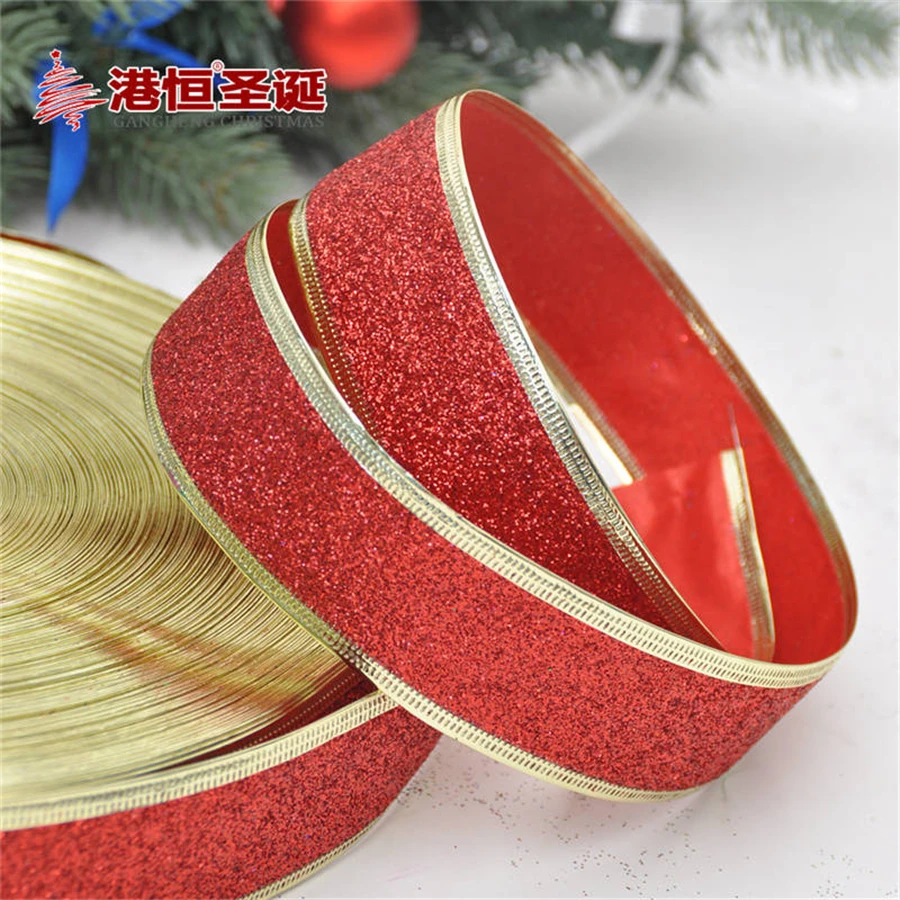 Рождественские ленты 3 8 см * 200 (1 5 &quot* 78 74&quot) xmas лук порошок украшения вечерние