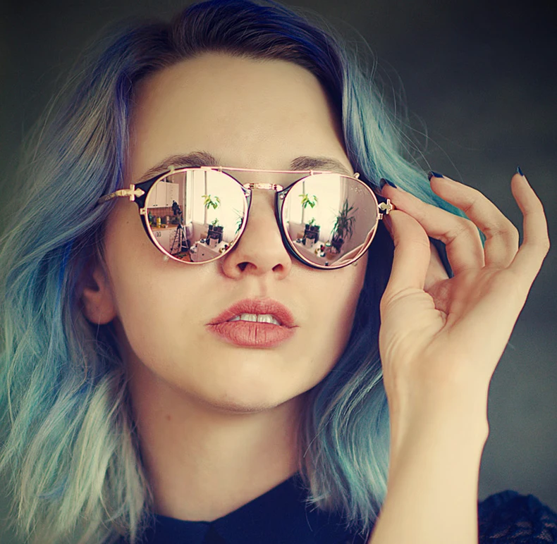 JackJad 2021 Fashion Style SteamPunk Clamshell Removable Sunglasses Vintage Retro Brand Design Sun Glasses Oculos De Sol Gafas JackJad 2021 Fashion Style SteamPunk Clamshell Removable Sunglasses Vintage Retro Brand Design Sun Glasses Oculos De Sol Gafas