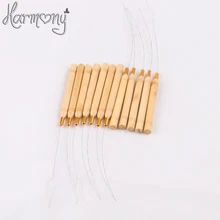 20 шт. из нержавеющей стали Тяговая нано-петля для нити бисер погрузчик для бамбуковой ручки нано микро кольцо наконечник удлинитель для ресниц