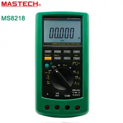 MASTECH MS8218 Цифровой мультиметр 50000 отсчетов True RMS DMM дБ метр w/RS232 Интерфейс высокой точности Multimetro