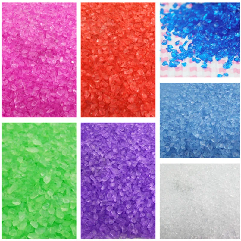 

Multicolor Crystal Gravel Glass Sand Micro Landscaping Decoration Plastic Craft Sand Table DIY Accessories