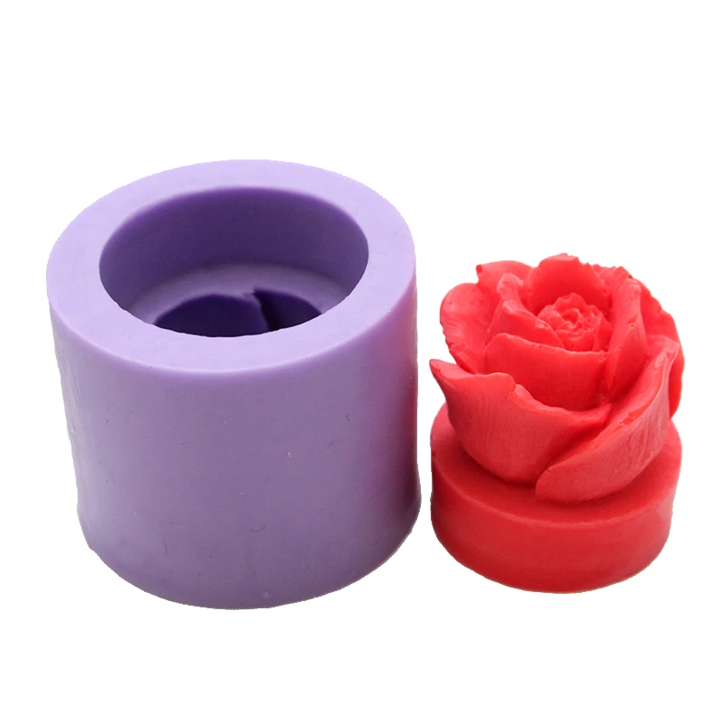 

3D Rose Flower Silicone Soap Candle Mold for Handmade Resin Clay Mould Chocolate Fondant Decoration Tool