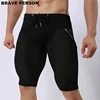 BRAVE PERSON Summer Style Shorts Breathable Mesh Men Tight Beach Shorts Men Multifunction Knee Length Board Shorts Beach Wear 4