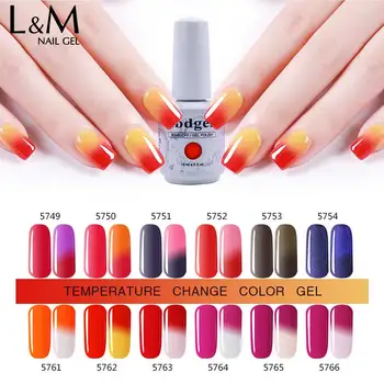 

3 Pcs Temperature Gel UV Polish Set Nails Gel Professional Lacquer Primer Nail (1Base 1 Top 1Color)Changing 72 Beauty Colors